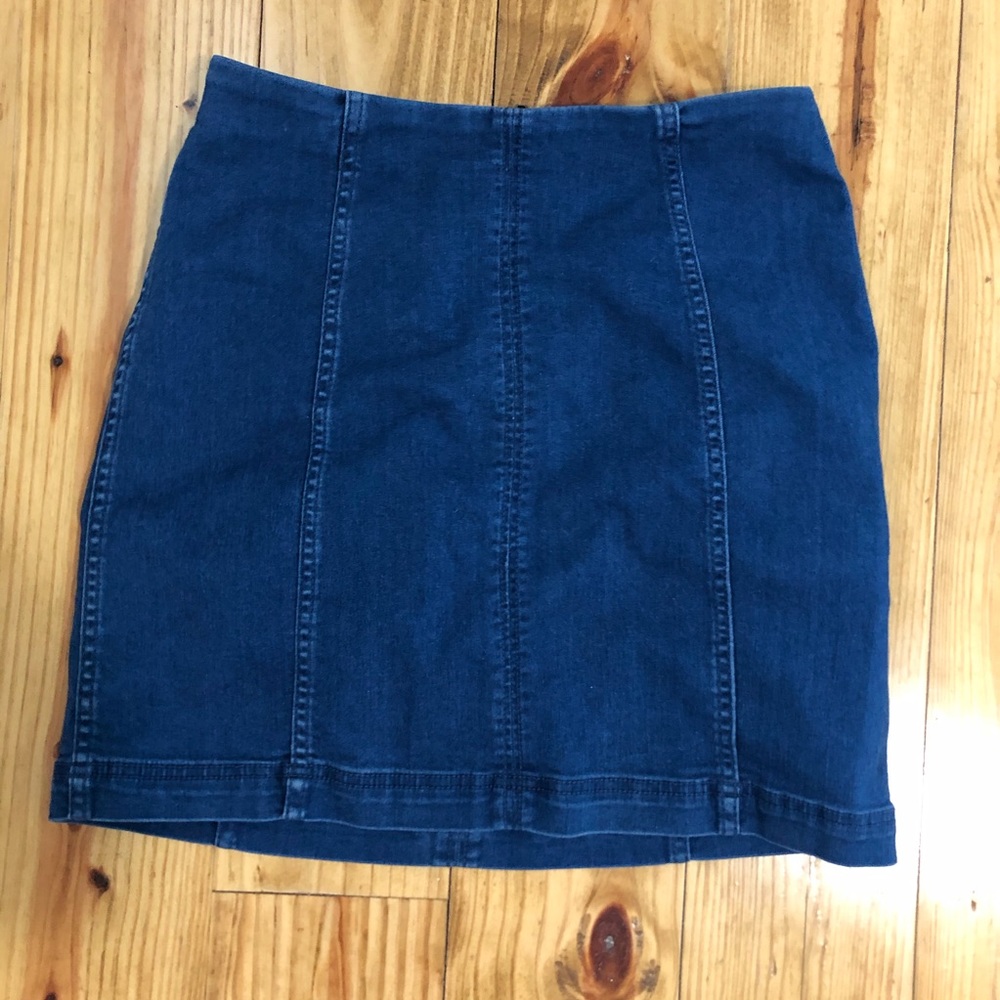 Free people denim skirt